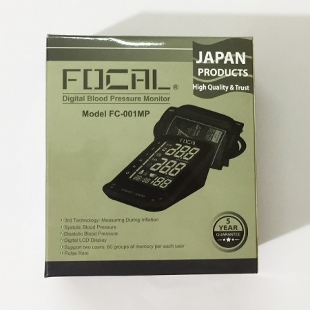 Focal digital blood pressure monitor