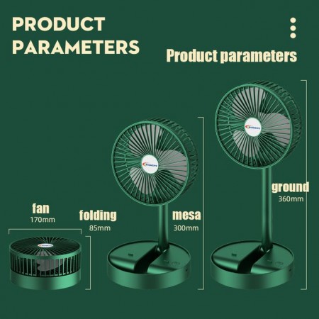 Rechargeable Green Fan-1200 MAh Battery