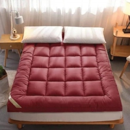 5/7 Feet Premium Deluxe Maroon Colour Topper