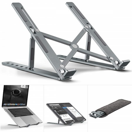 3 In 1 Mode Foldable Aluminum Laptop Mobile Phone Stand