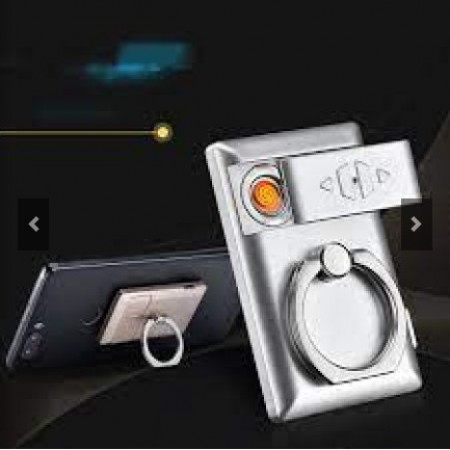 Lighter with mobile holder