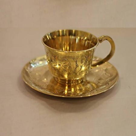 Brass Cup & Pirich/ কাপ ও পিরিচ (পিতল )
