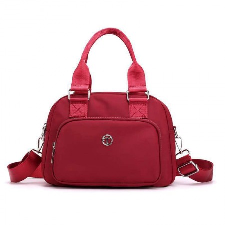 luxury Bag Waterproof Nylon Shoulder Ladies Travel Crossbody ( Red Color)