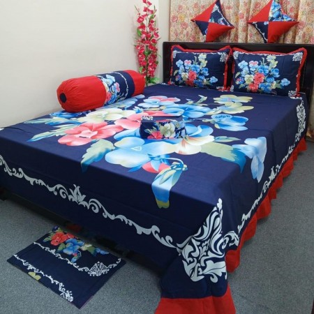 8 pieces king size Panel Bedcover set (8pcs Set)-4072