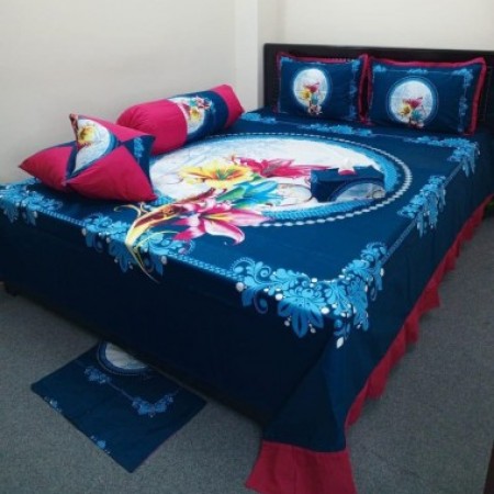 8 pieces king size Panel Bedcover set (8pcs Set)-4073