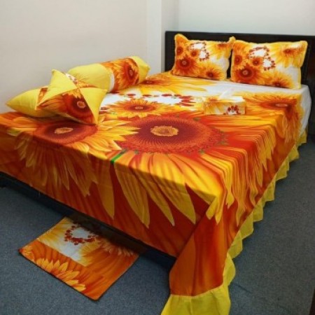 8 pieces king size Panel Bedcover set (8pcs Set)-4078