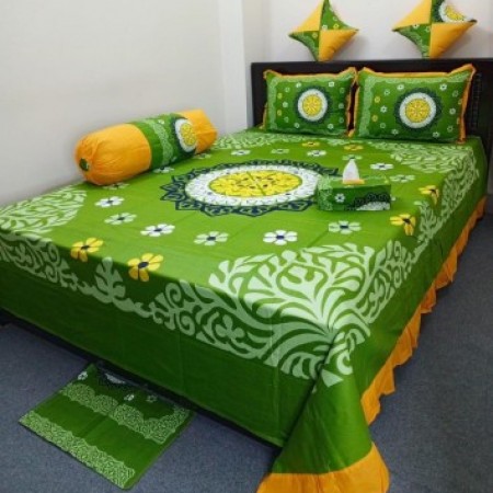 8 pieces king size Panel Bedcover set (8pcs Set)-4087