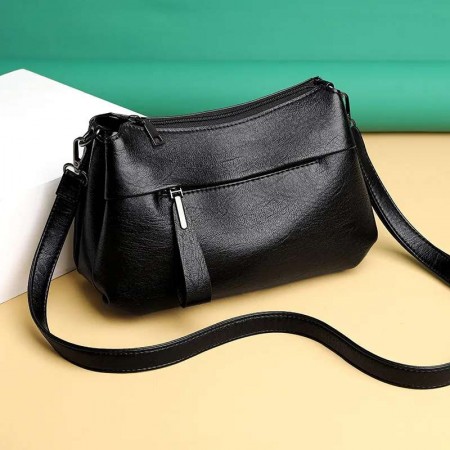 Crossbody bag Atipasial leather ( Black)