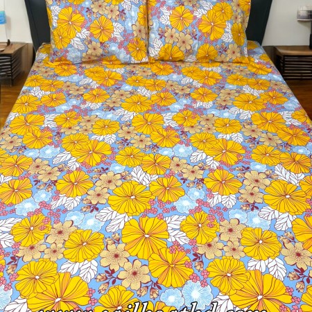 E-5 King Size Bedsheet (100% cotton 3 Pcs Set)