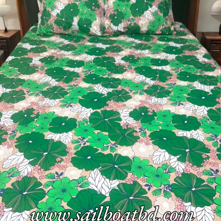 E-6 King Size Bedsheet (100% cotton 3 Pcs Set)