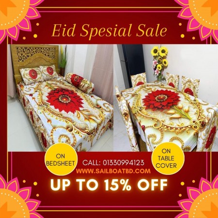 set 8 Combo 3D bed sheet 8 and table chair cover 8