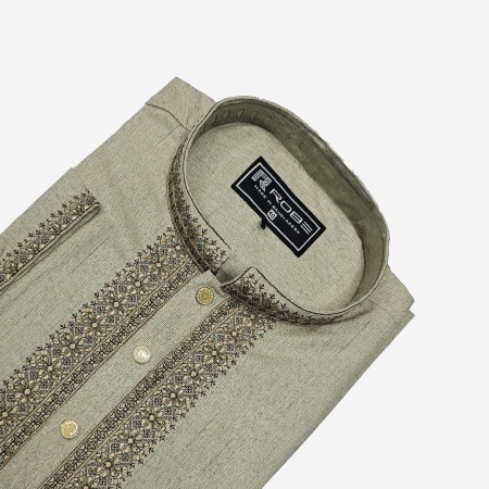 PK-1 Pakistani Embroidered Exclusive Cotton Punjabi