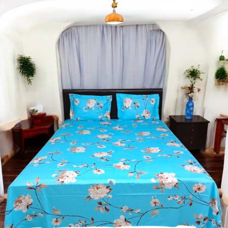 K-3 EXLUSIVE PREMIUM COTTON SUPER KING SIZE BEDSHEET (3 piece)