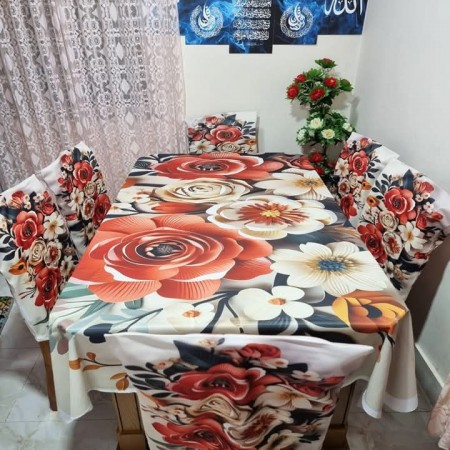 Code M-10 China Premium 3D Print Table Cloth Set