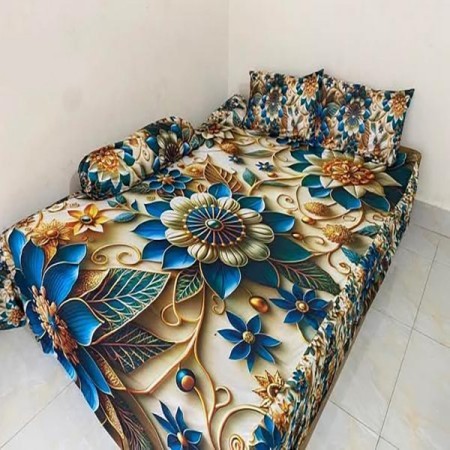 Premium 3D Design Bed Sheet C-525