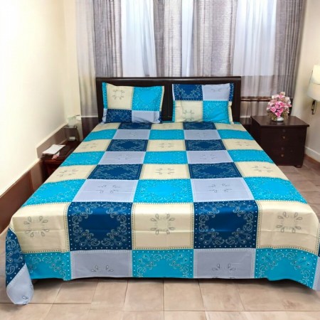 K-13 Premium King Size 3 Pcs Set Bedsheet (100% cotton )