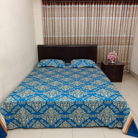 BO-6 Luxury Twill Cotton premium Bedsheet – King Size – 3Pecs