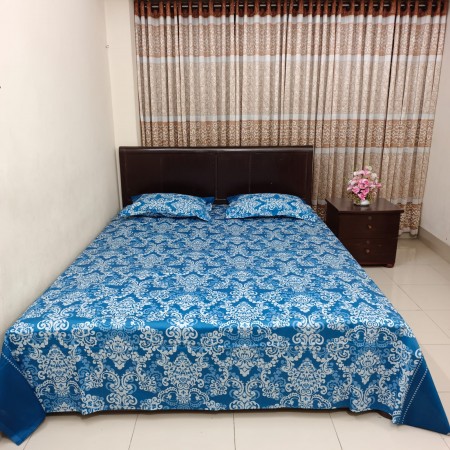 BO-7 Luxury Twill Cotton premium Bedsheet – King Size – 3Pecs