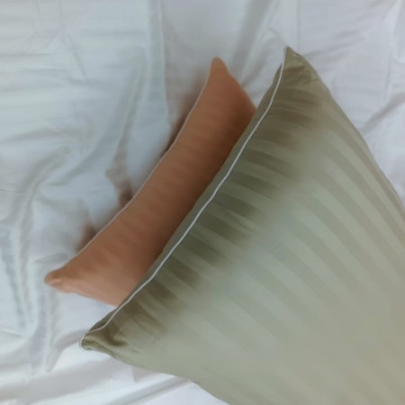 2 piece  Shimul Tula Pillow (18/24 Inch)  100% Cotton Single Piping Chain System-Olive