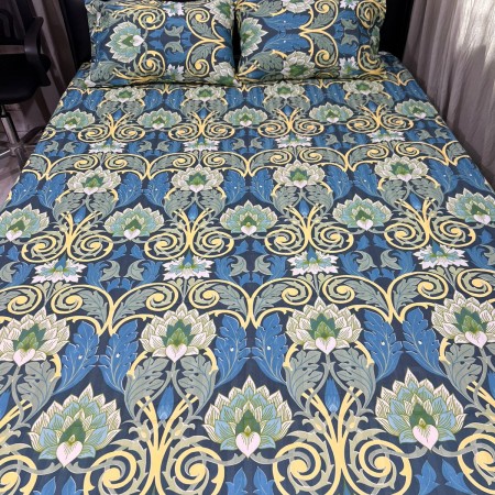 H-10 Premium cotton bedsheet 3 pcs set