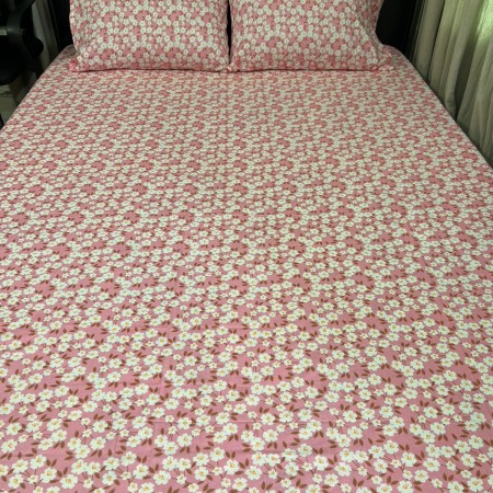 H-18 Premium cotton bedsheet 3 pcs set