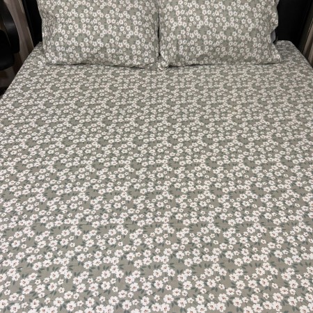 H-19 Premium cotton bedsheet 3 pcs set