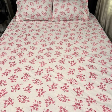 H-14 Premium cotton bedsheet 3 pcs set