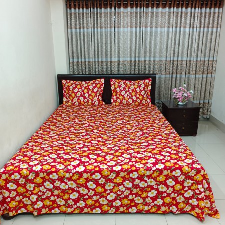 LO-1 Luxury Twill Cotton premium Bedsheet – King Size – 3Pecs