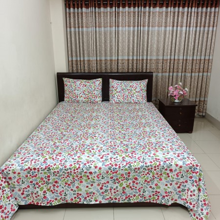 H-21 Premium cotton bedsheet 3 pcs set