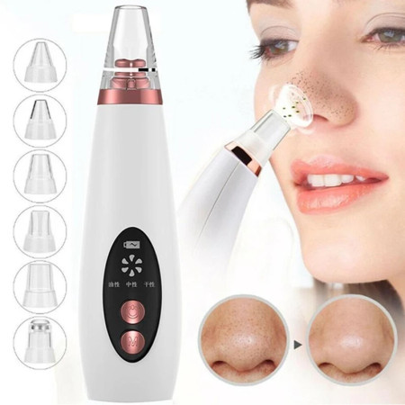 Blackhead Remover Extractor 6 Suction Head Beauty Machine For Skin Care