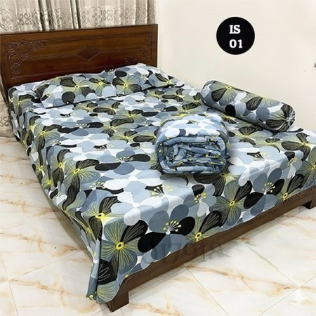 IS-01 Cotton Fabrics 5 piece combo bed set