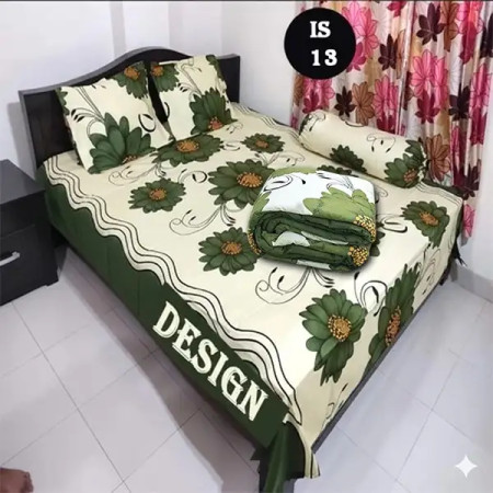 IS-13 Cotton Fabrics 5 piece combo bed set