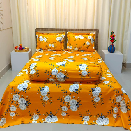 P-14 Luxury Twill Cotton Bedsheet King Size ( 4 pcs set)