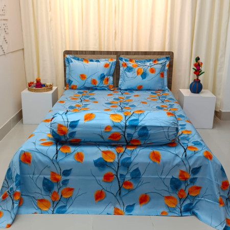 P-2 Luxury Twill Cotton Bedsheet King Size ( 4 pcs set)