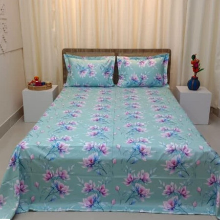 P-7 Luxury Twill Cotton Bedsheet King Size ( 3 pcs set)
