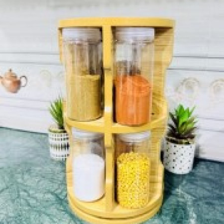 Spice Jar organaiser with plastic jar