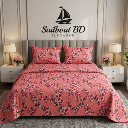 B-1 premium cotton bedsheet (3 pcs)