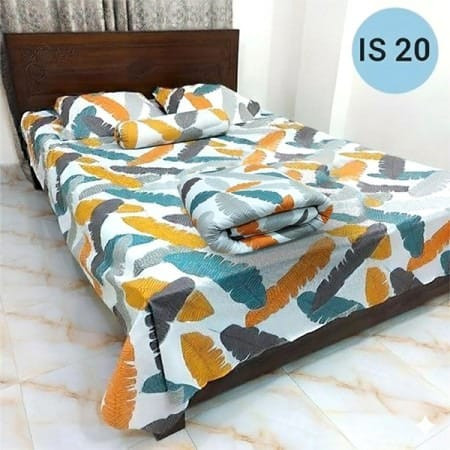 IS-20 Cotton Fabrics 5 piece combo bed set